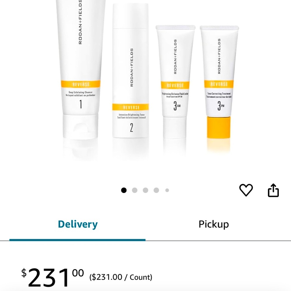 Rodan/Fields Reverse Regimen: Cleanser, Toner, Lotion SPF 50,Treatment exp 11/24